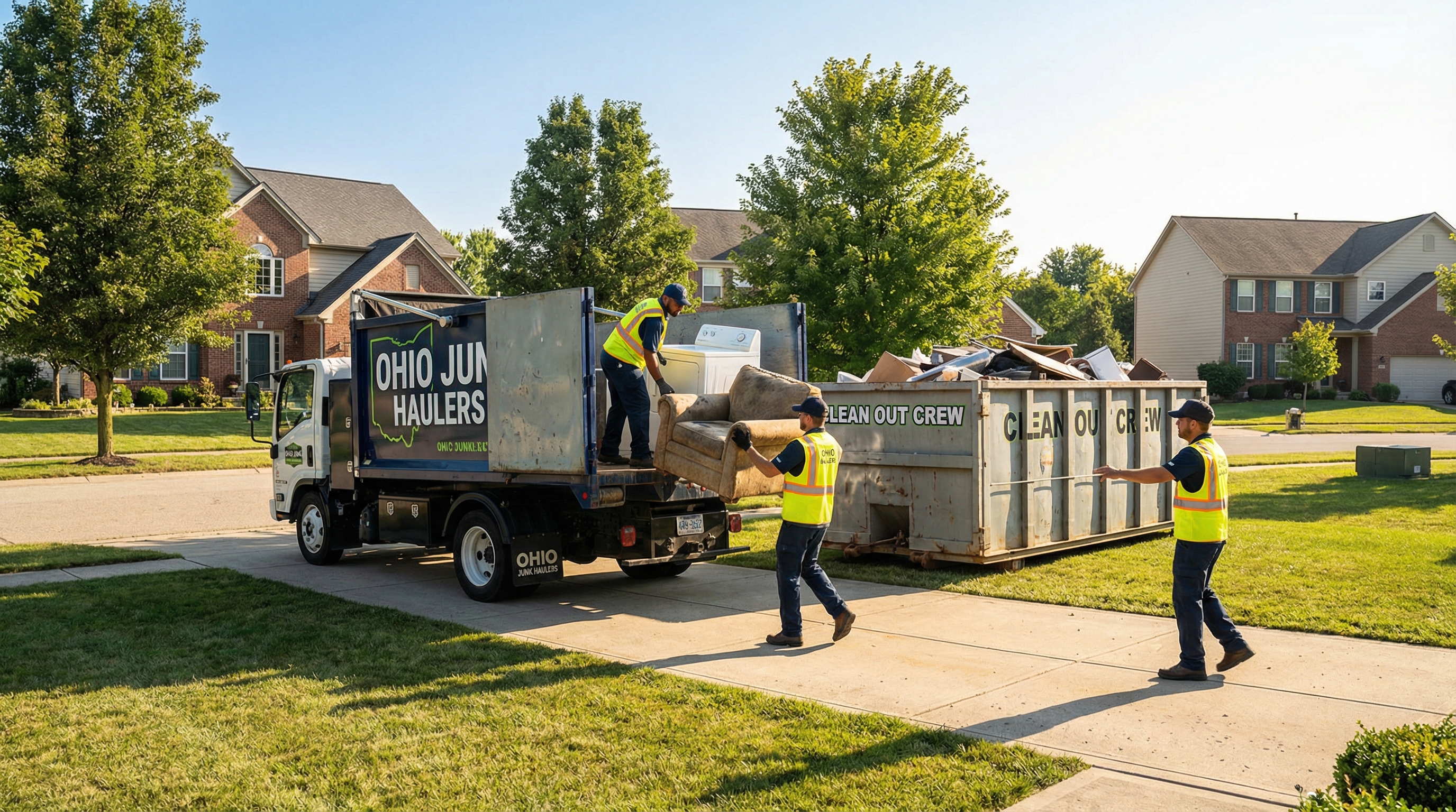 JunkIT Dayton junk removal service in action